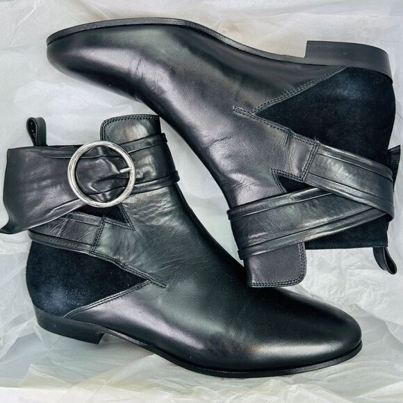 IRO Omel Black Leather Bootie - Size 40 (8.5US) - $450 Retail - Picture 9 of 10